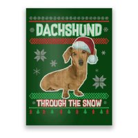 Dachshund Dog Funny Wiener Ugly Christmas Poster