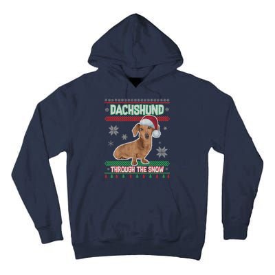 Dachshund Dog Funny Wiener Ugly Christmas Tall Hoodie