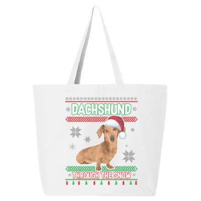 Dachshund Dog Funny Wiener Ugly Christmas 25L Jumbo Tote