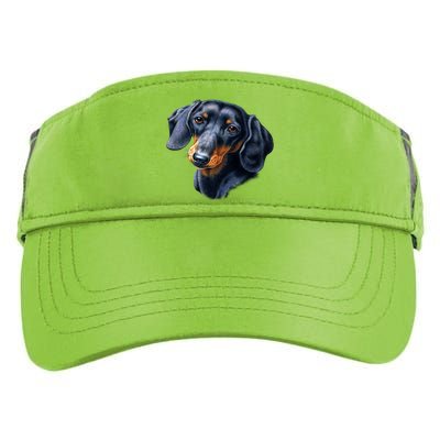 Dachshund Face Adult Drive Performance Visor