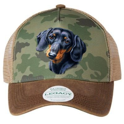 Dachshund Face Legacy Tie Dye Trucker Hat