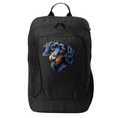 Dachshund Face City Backpack