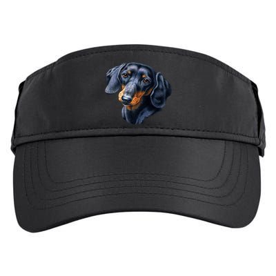 Dachshund Face Adult Drive Performance Visor