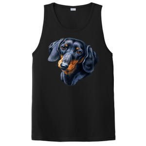 Dachshund Face PosiCharge Competitor Tank