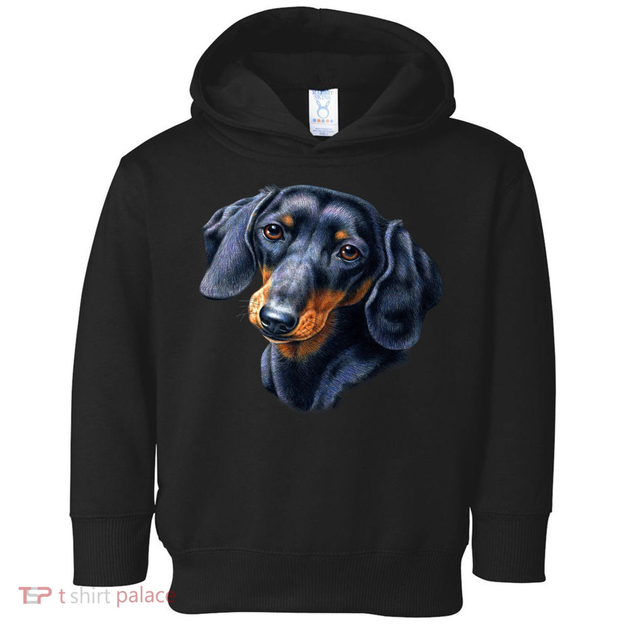 Dachshund Face Toddler Hoodie