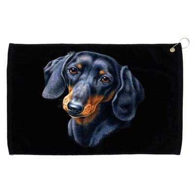 Dachshund Face Grommeted Golf Towel