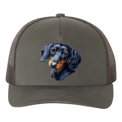 Dachshund Face Yupoong Adult 5-Panel Trucker Hat