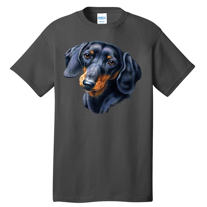 Dachshund Face Tall T-Shirt