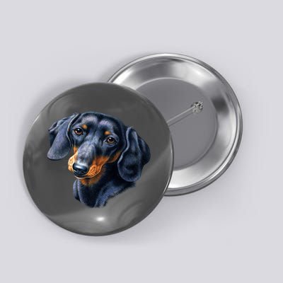 Dachshund Face Button