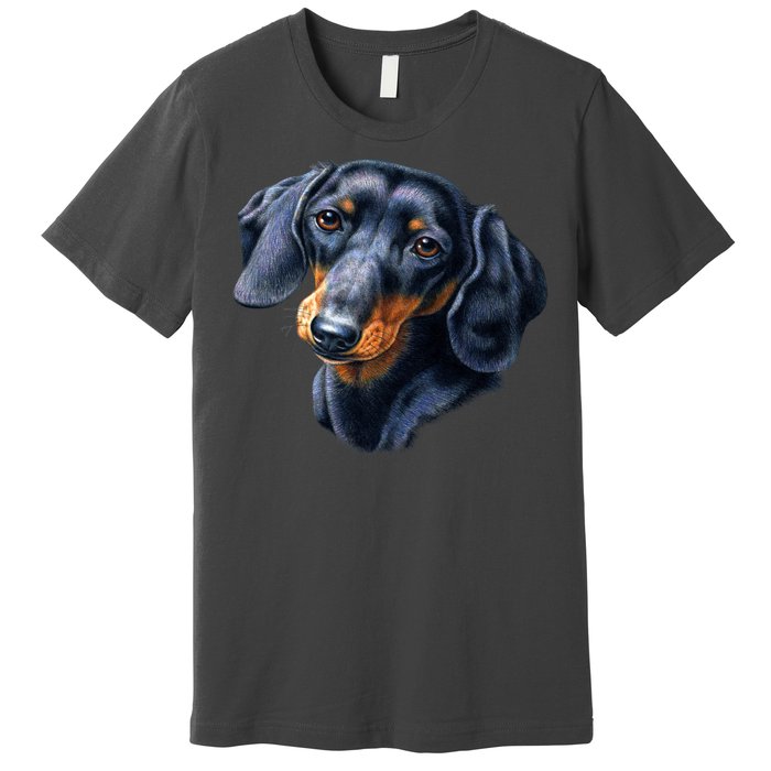 Dachshund Face Premium T-Shirt