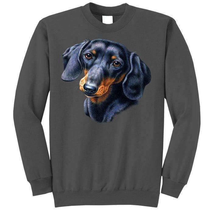 Dachshund Face Tall Sweatshirt