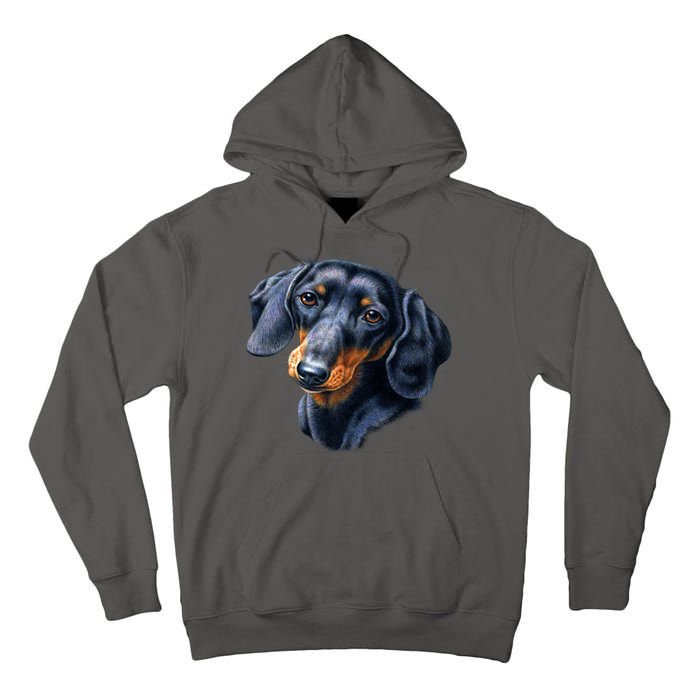 Dachshund Face Tall Hoodie