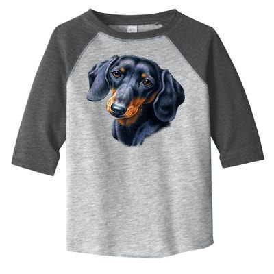 Dachshund Face Toddler Fine Jersey T-Shirt