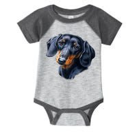 Dachshund Face Infant Baby Jersey Bodysuit