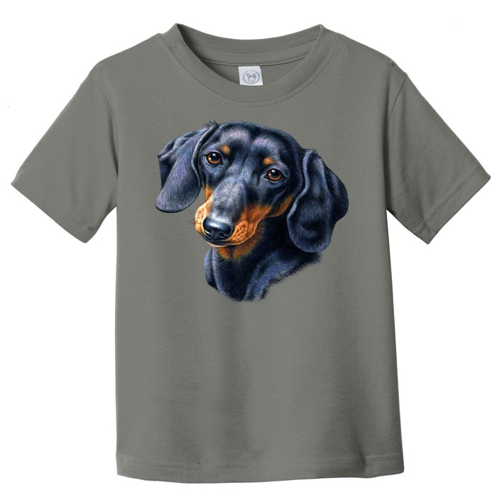 Dachshund Face Toddler T-Shirt