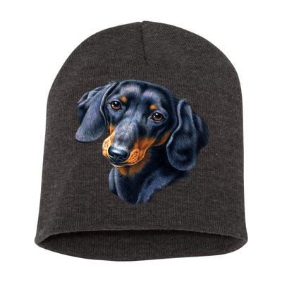 Dachshund Face Short Acrylic Beanie