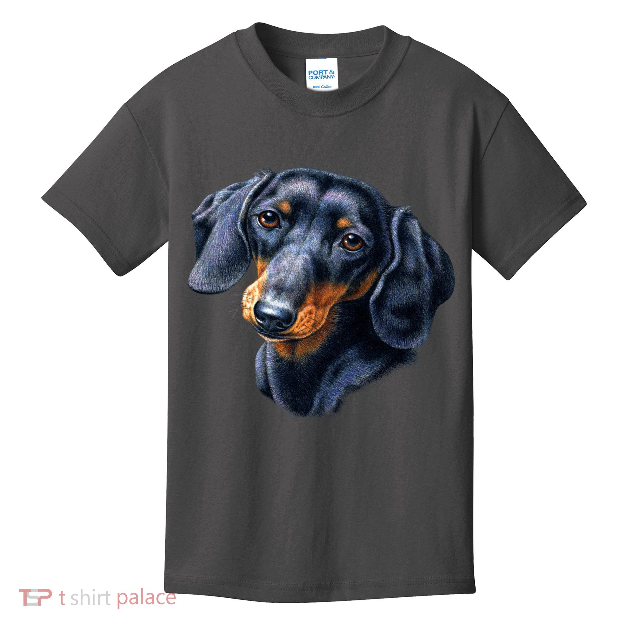 Dachshund Face Kids T-Shirt