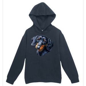 Dachshund Face Urban Pullover Hoodie