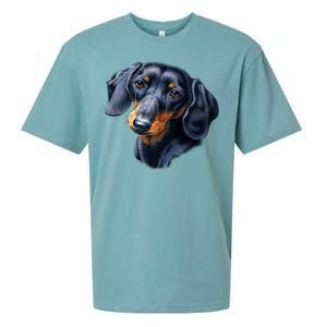 Dachshund Face Sueded Cloud Jersey T-Shirt