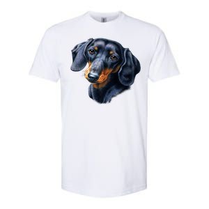 Dachshund Face Softstyle CVC T-Shirt