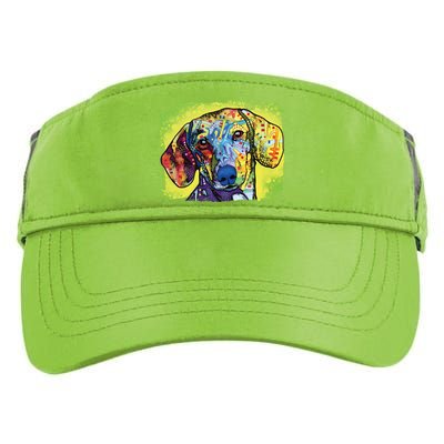 Dachshund Rainbow Dog Face Adult Drive Performance Visor