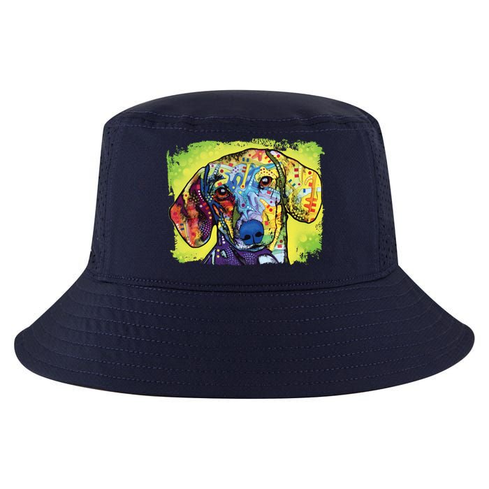 Dachshund Rainbow Dog Face Cool Comfort Performance Bucket Hat