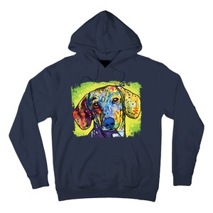 Dachshund Rainbow Dog Face Hoodie