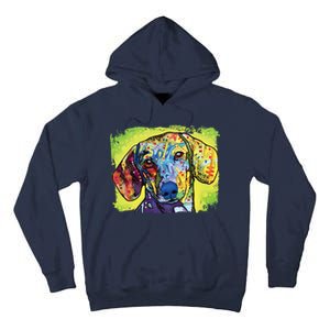 Dachshund Rainbow Dog Face Tall Hoodie