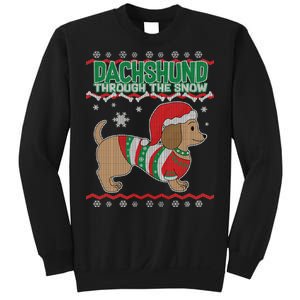 Dachshund Through The Snow Ugly Christmas Sweatshirt