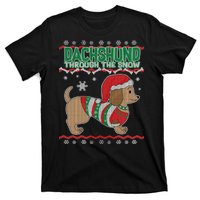 Dachshund Through The Snow Ugly Christmas T-Shirt