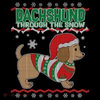 Dachshund Through The Snow Ugly Christmas Impact Tech Backpack