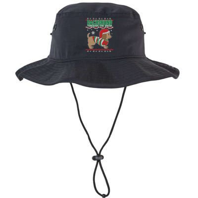 Dachshund Through The Snow Ugly Christmas Bucket Hat
