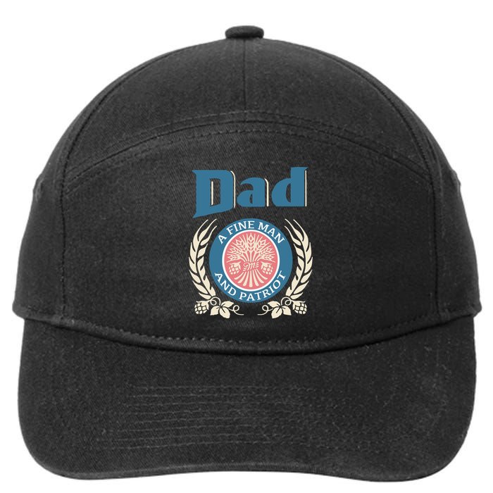 Dad A Fine Man And Patriot 7-Panel Snapback Hat