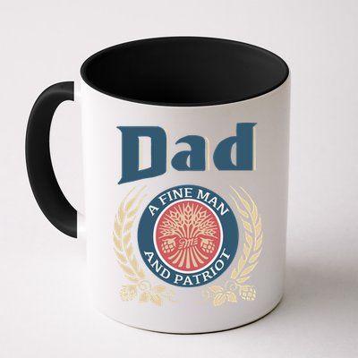 Dad A Fine Man And Patriot Mug