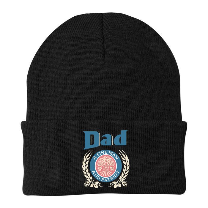 Dad A Fine Man And Patriot Beanie