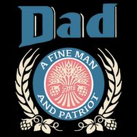 Dad A Fine Man And Patriot Wool Snapback Cap