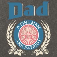 Dad A Fine Man And Patriot Cotton Canvas Backpack