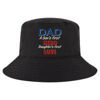 Dad A Son First Hero Daughters First Love Cool Comfort Performance Bucket Hat