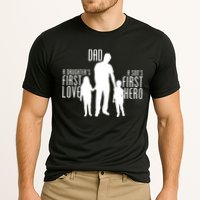 Dad A Son's First Hero Daughters First Love Cooling Performance Crew T-Shirt