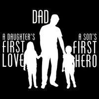 Dad A Son's First Hero Daughters First Love 7-Panel Snapback Hat
