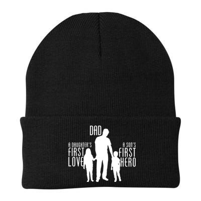 Dad A Son's First Hero Daughters First Love Beanie