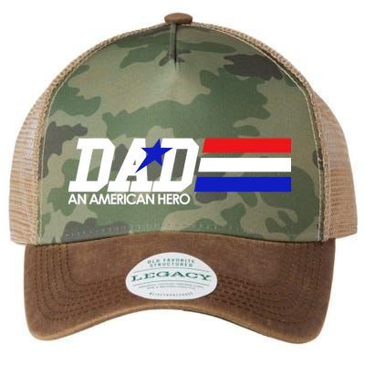 Dad An American Hero Legacy Tie Dye Trucker Hat