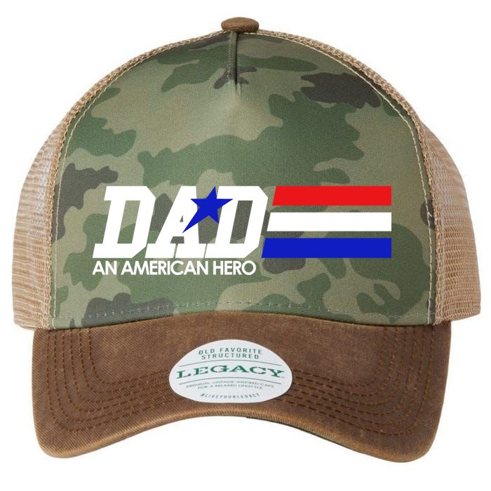 Dad An American Hero Legacy Tie Dye Trucker Hat
