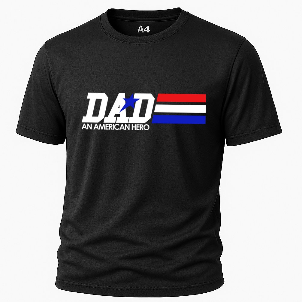 Dad An American Hero Performance Shirt