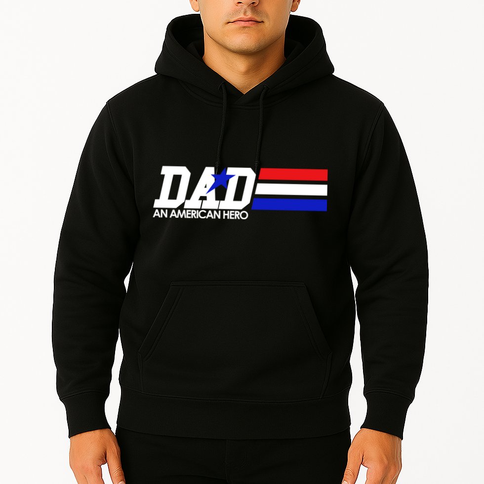 Dad An American Hero Hoodie