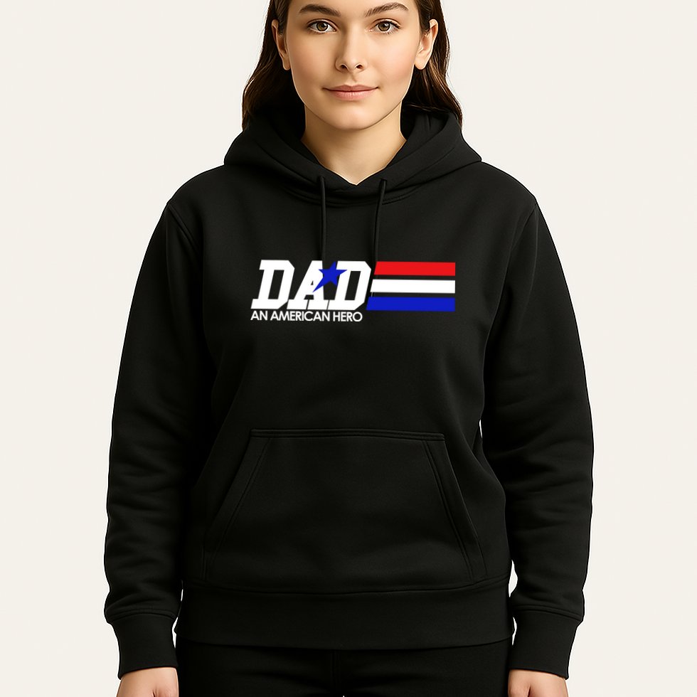 Dad An American Hero Hoodie