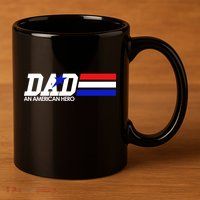 Dad An American Hero 11oz C Handle Ceramic Mug