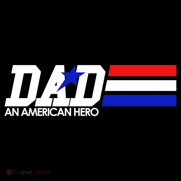 Dad An American Hero Flat Bill Trucker Hat