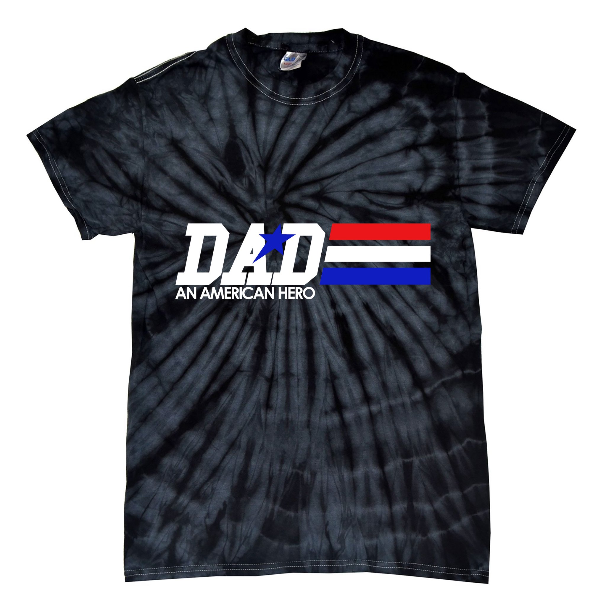 Dad An American Hero Tie-Dye T-Shirt