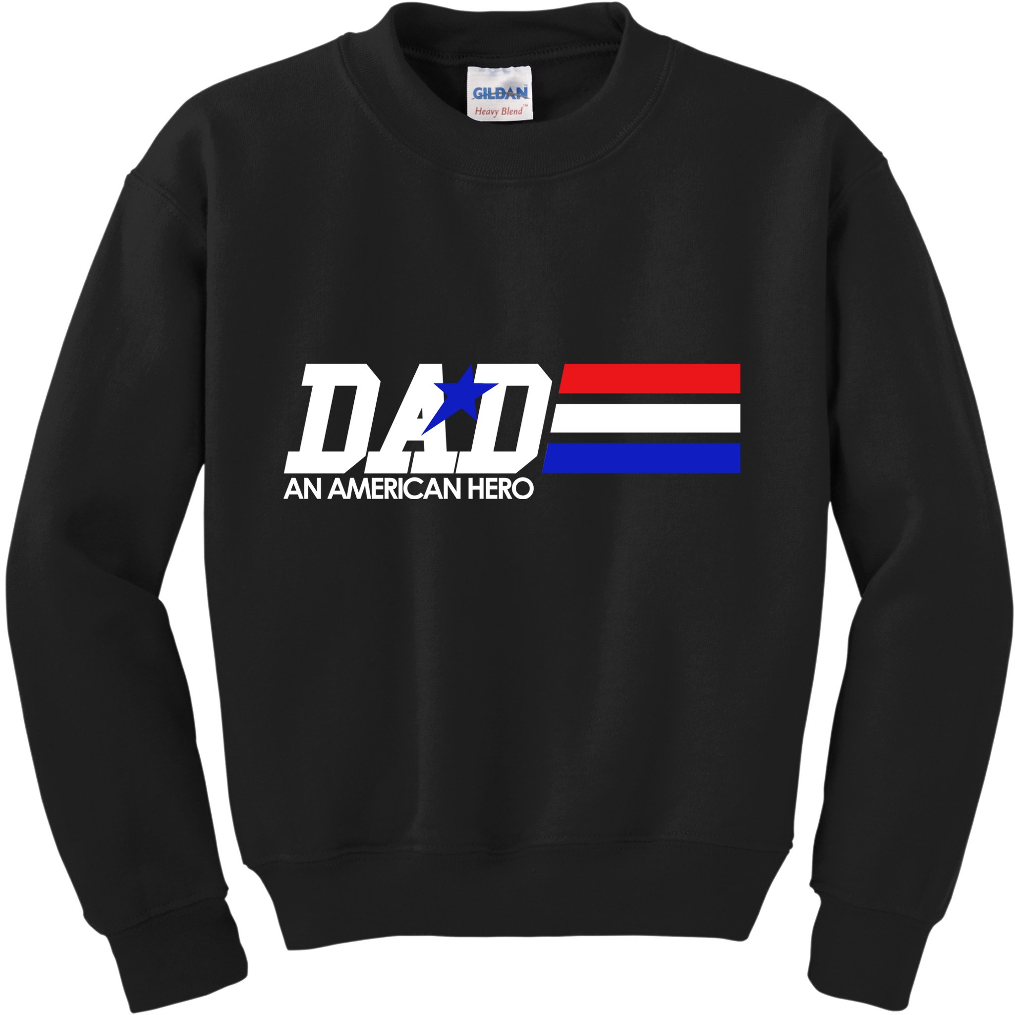 Dad An American Hero Kids Sweatshirt